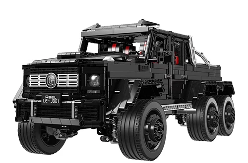 1:8 Benz внедорожный 6x6 LAND CRUISER RC автомобиль 3300 шт. технический создатель города строительные блоки кирпичи игрушки рождественские подарки для детей - Цвет: NO RC and Lights