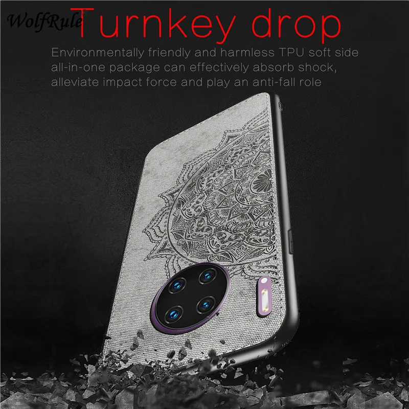 cover for huawei mate 30 pro hard phone case for huawei mate 30 pro 5g shcokproof soft tpu fabric texture phone cover mate30 pro free global shipping