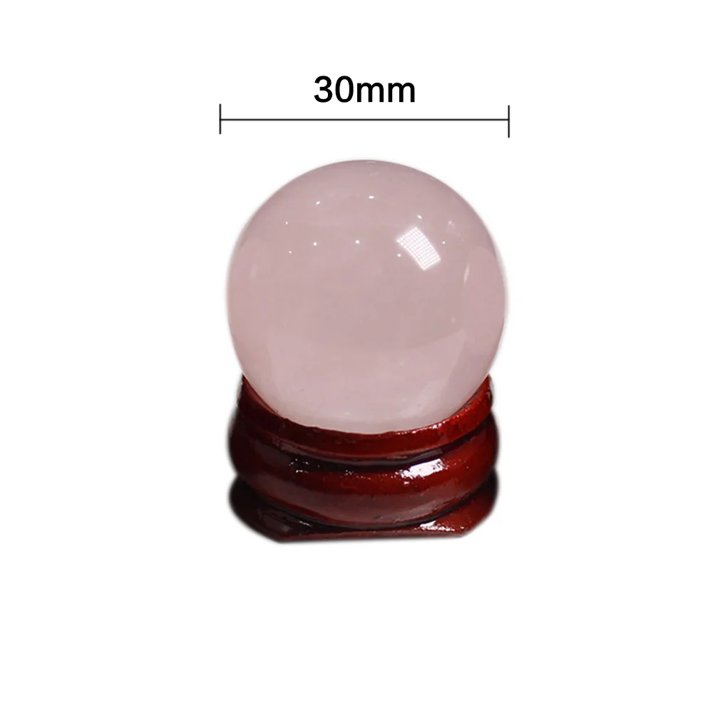rose quartz Натуральный прозрачный кварцевый шар черный обсидиан шар для украшения дома 4 цвета Прямая поставка - Цвет: rose quartz