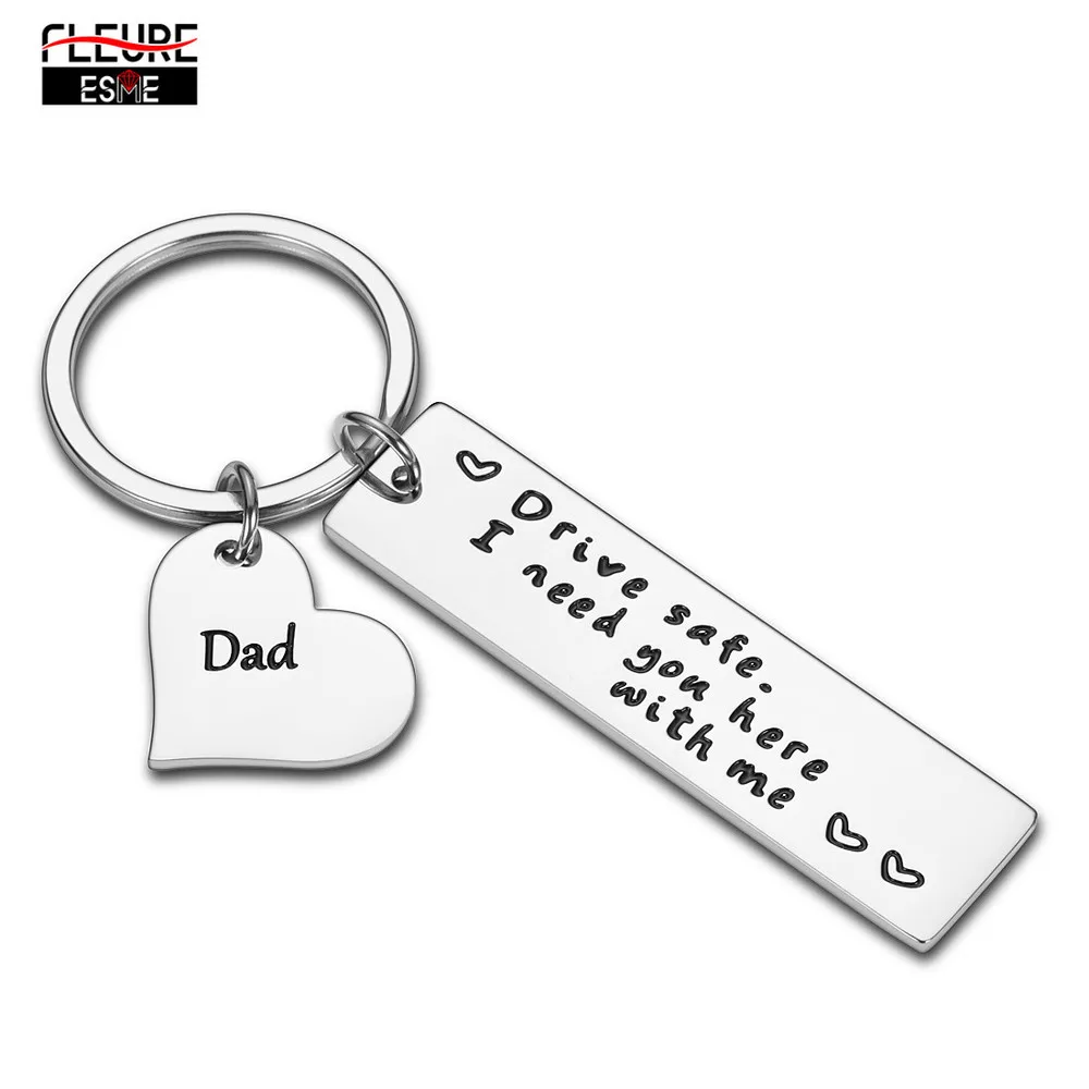 Брелок для ключей на День отца брелок автомобиля подарок семьи безопасность я