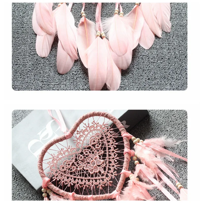 Подвесной светильник ручной работы со светодиодом кулоном в форме сердца из