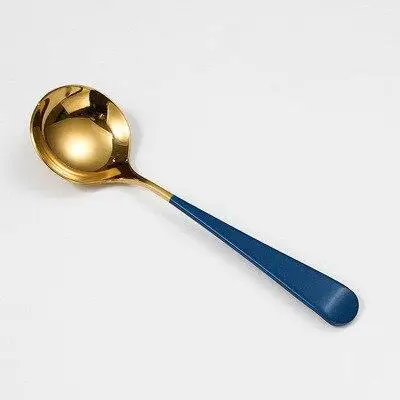 

Stainless Steel Metal Spoon Round Head Shape Handle Ice Cream Spoon Coffee Spoon Tea Home Kitchen Spoons Utensils 16cm