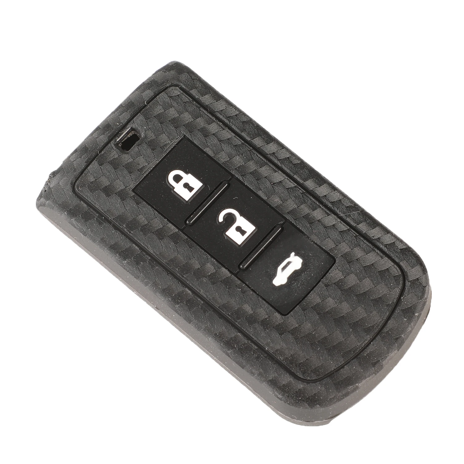 

Jingyuqin 3 кнопки для Mitsubishi Protecor углеродное волокно силиконовый смарт-пульт дистанционного управления автомобильный ключ Сменный Чехол