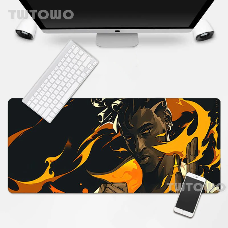 В поджигатель Феникса Valorant Мышь коврик большой игровой колодки Pad Non slip геймер
