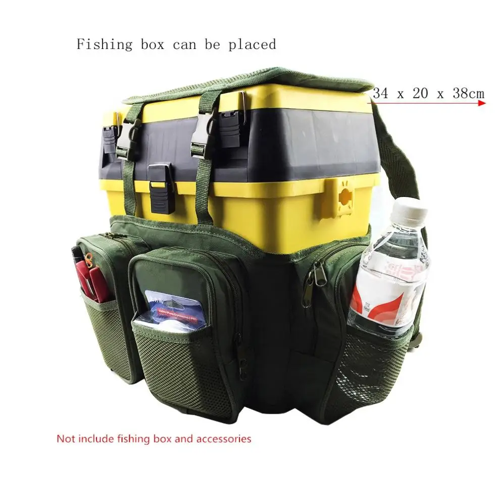 Многофункциональная сумка для рыбалки нейлоновая ткань армейский зеленый