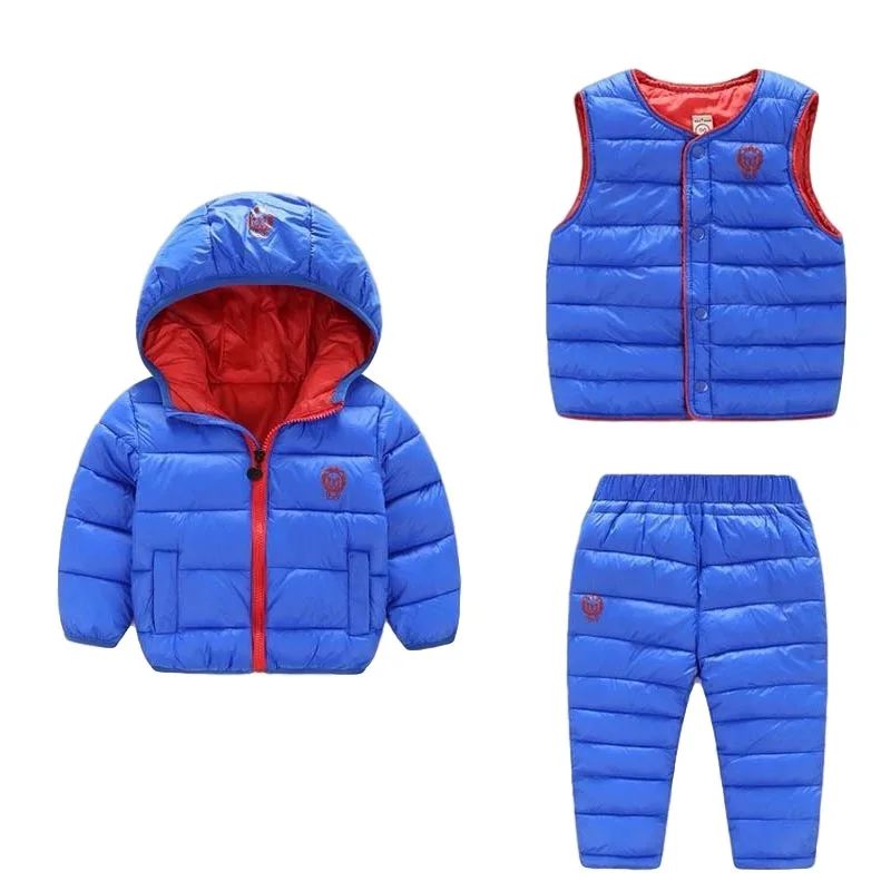 Новинка 2020 года зимние комплекты одежды для маленьких мальчиков и девочек