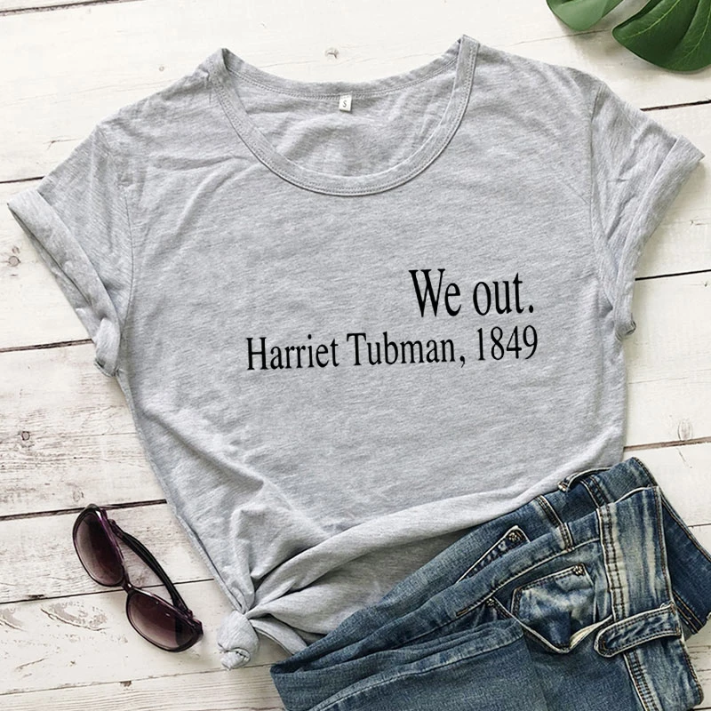 Повседневные стильные рубашки унисекс с коротким рукавом We Harriet Tubman 1849 футболки