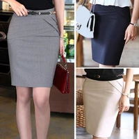 2020 women short suit skirts work wear formal office ladies fashion spring summer slim bodycon pencil party skirt black blue