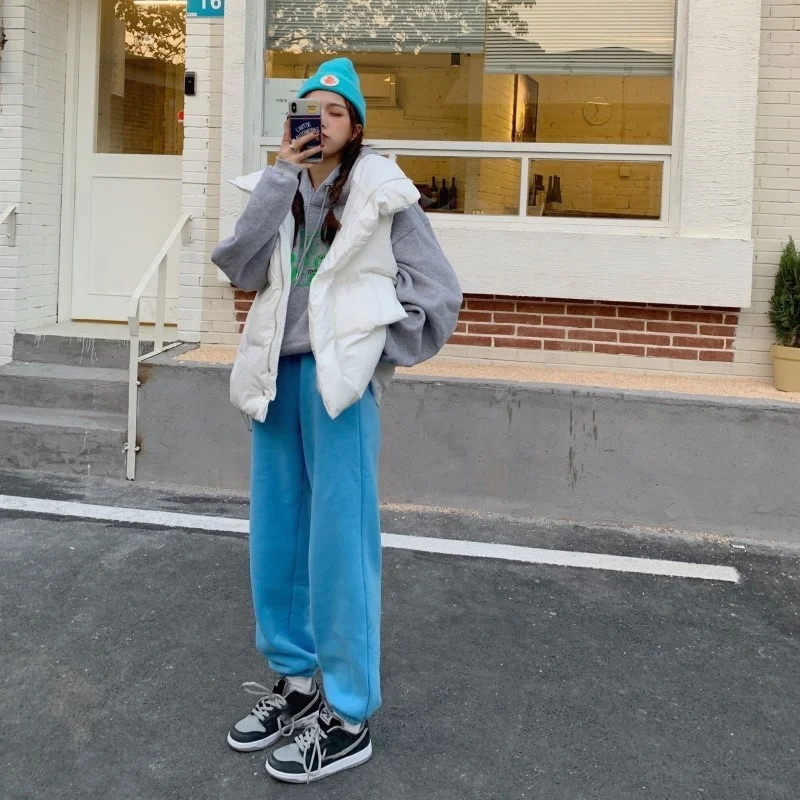 Real Price CMAZ Pants Autumn and Winter Thickening Loose Lazy Style Outer Wear | Женская одежда