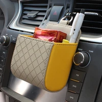 multifunction car outlet vent seat back tidy storage box coin purse portable pu wallet tidy storage automobile bag organization