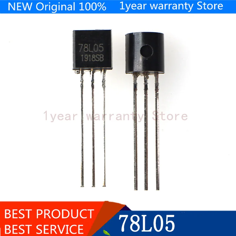

50pcs free shipping 78L05 L78L05 Voltage Regulators 5.0V 0.1A Positive TO-92 new original