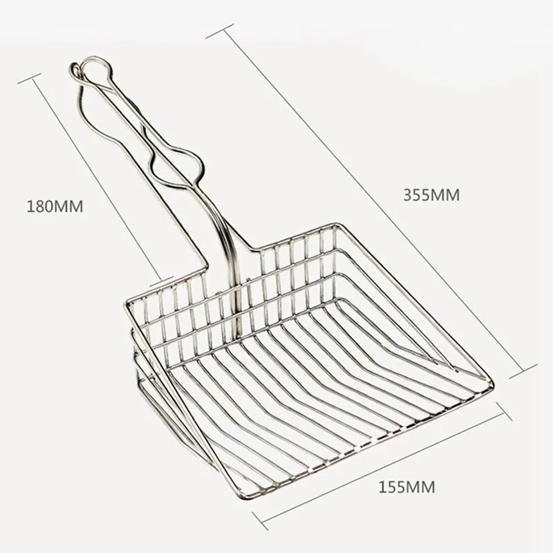 

Metal Scoop Cat Litter Hollow Scooper Cat Feces Shovel Cat Litter Shovel Spoon Sieve Durable Metal Pet Cleaning Tools