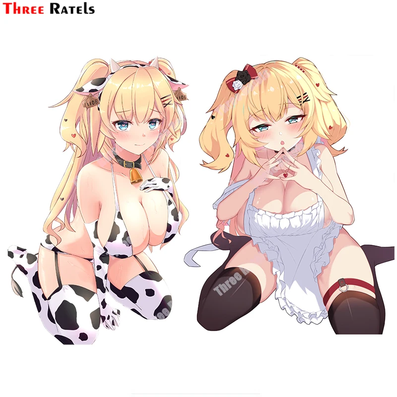 

Наклейки Three Ratels B205 Akai Haato Hololive Сексуальная аниме-девушка для Bmw E46, автомобильные аксессуары, водонепроницаемые Автомобильные украшения, нак...