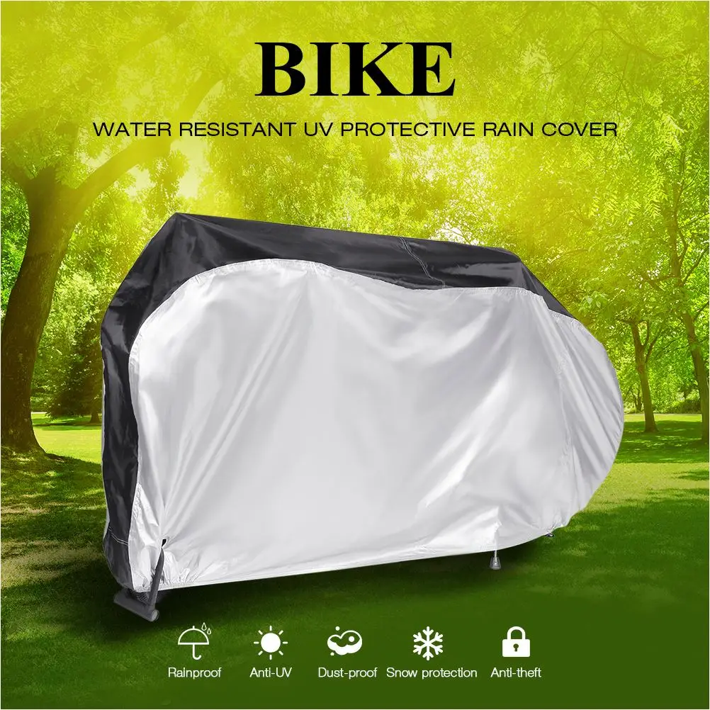 

190T Waterproof Outdoor Bicycle Cover Dust-proof bicycle cover with Lock Hole for Mountain Road Bikes Bicycle Accessories