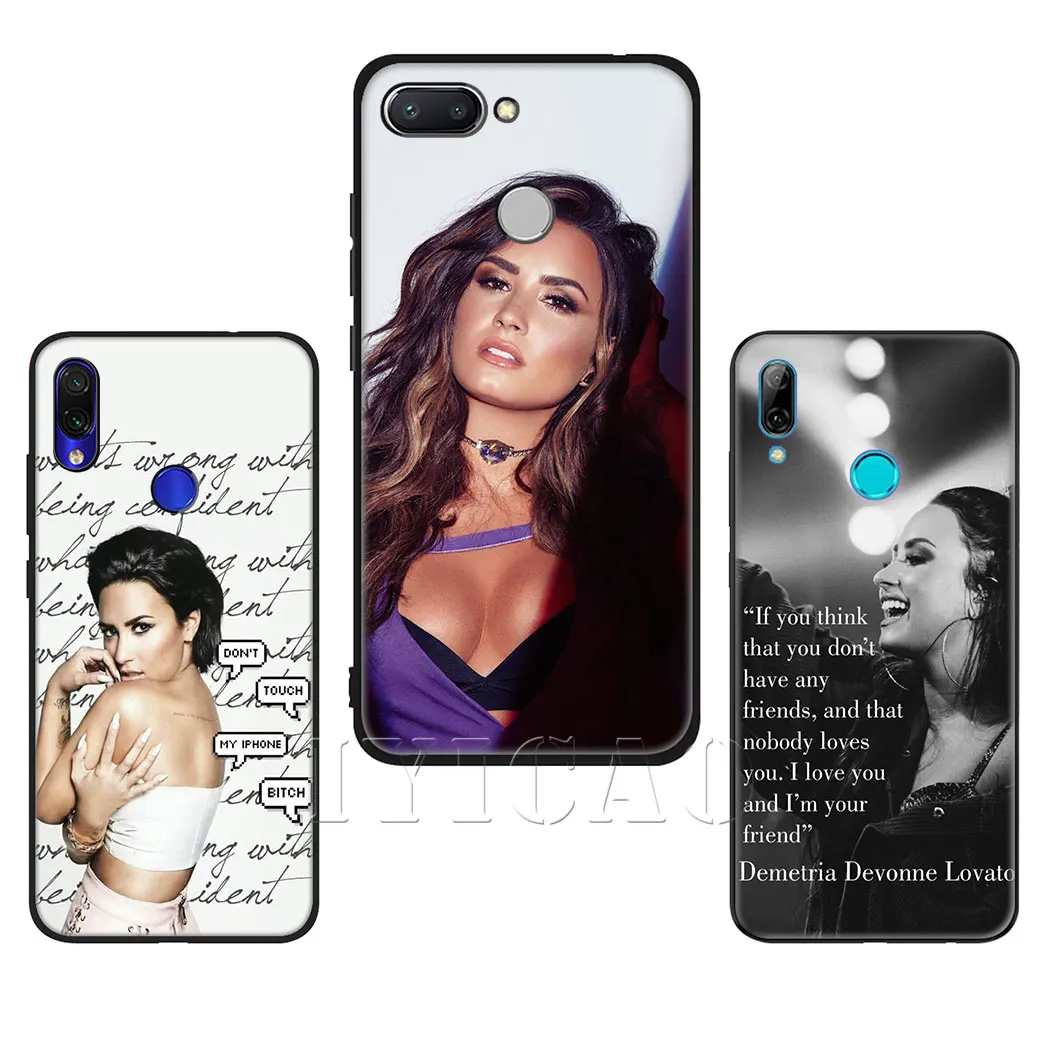 Мягкий силиконовый чехол IYICAO Singer Demi Lovato для Xiaomi Redmi Note 4X5 6 7 8 Pro 5A Prime |