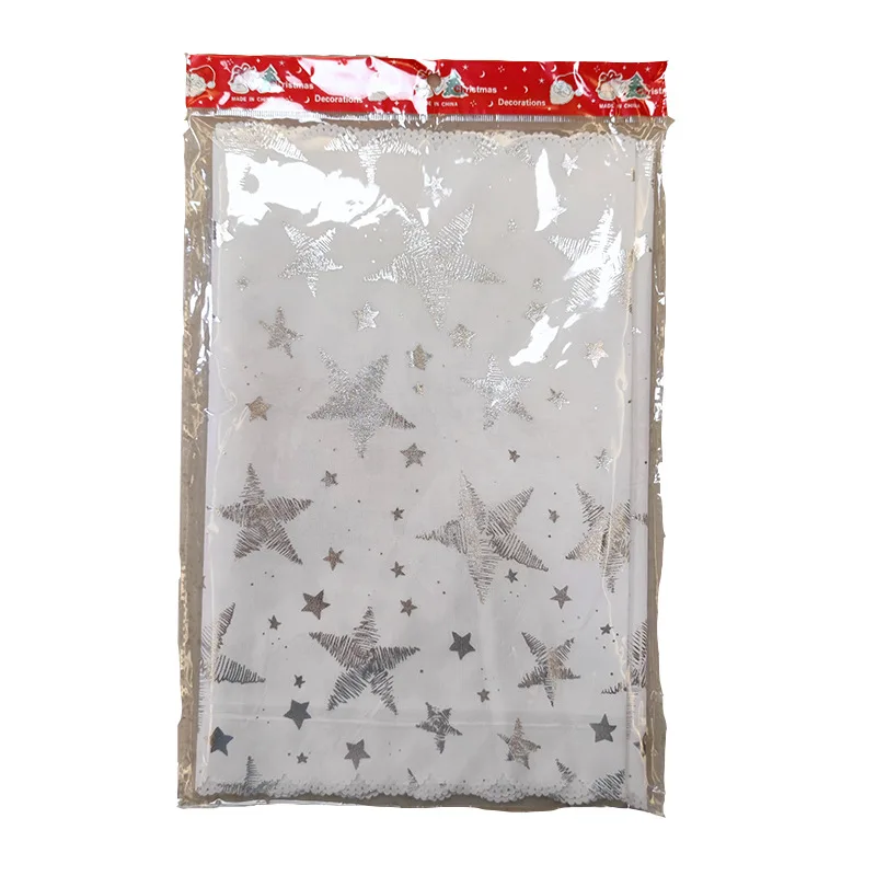 

Рождественские украшения, позолоченная скатерть для стола, белая креативная скатерть для обеденного стола, скатерть с позолотой