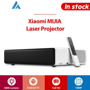 Xiaomi mi laser projector full hd 1080p phone android tv wifi bluetooth alpd 3. 0 5000lumen 2gb 16gb prejector english version 1 laser Item image