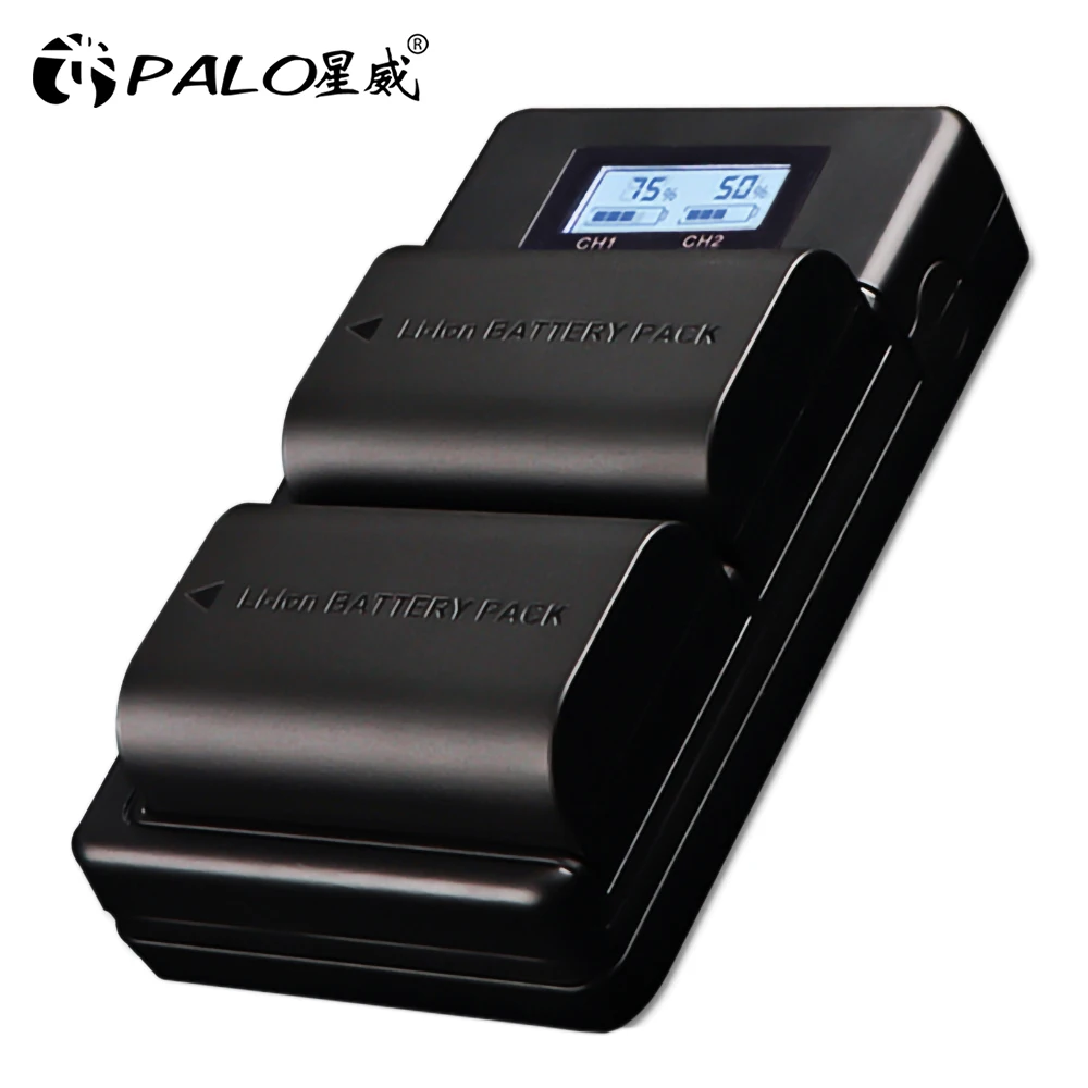 PALO LP E6 E6N LPE6 Камера Батарея + ЖК дисплей USB Dual Зарядное устройство для цифровой