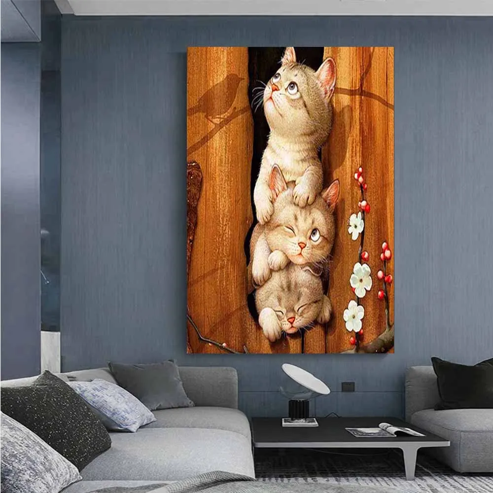 Алмазная мозаика коты Набор для вышивки | Дом и сад