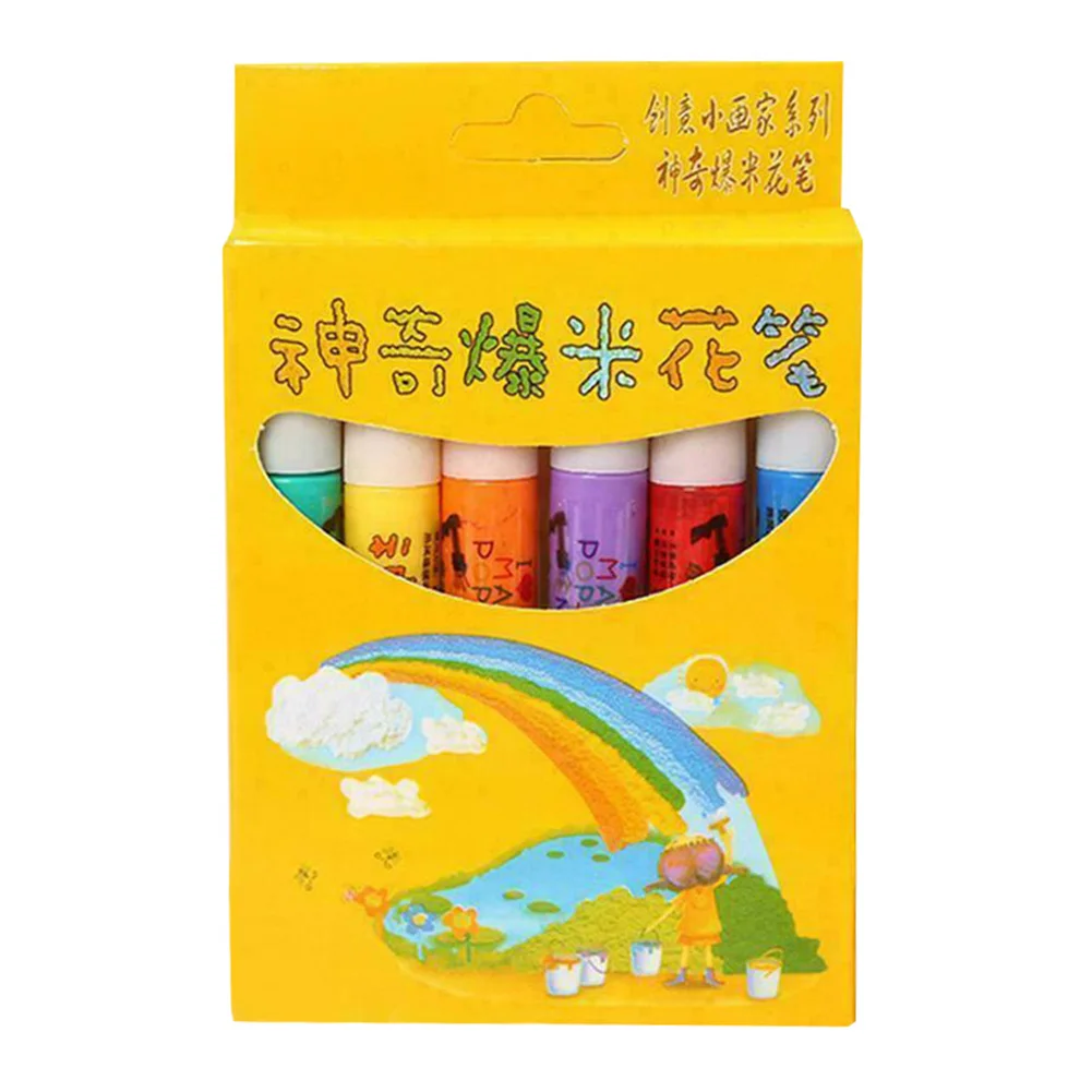 6 шт волшебная ручка-попкорн 3D Art сейф с днем рождения поздравительных открыток