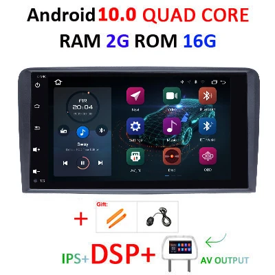 2G 16G IPS DSP FULL Android 10 DSP IPS car radio Multimedia GPS Navigation For Audi A3 8P S3 2003-2012 RS3 Sportback autoradio no 2din DVD Head Unit - Color: 2G 16G IPS DSP FULL