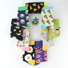 Прямая поставка, взрослые носки унисекс, авокадо, хлеб, тост, оранжевый сыр, пицца, кофейные чашки, уборка, Tortilla, ветчинные яйца, бекон, буррито