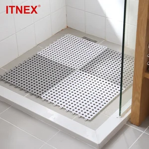24 pcs non slip bath mats bathroom square pvc bathmats home kitchen floor mats for toilet bathroom carpet shower mat bath rug free global shipping