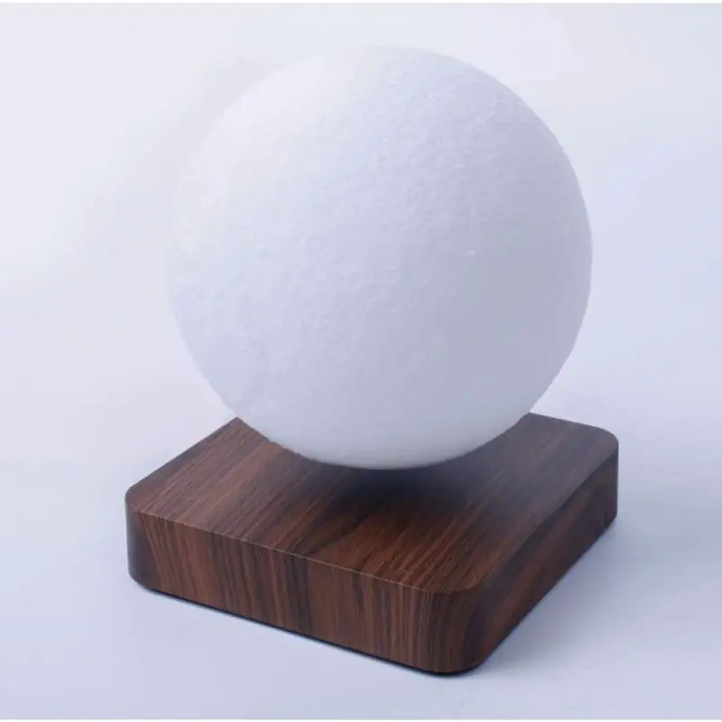구매 3D 자기 Levitating 문 램프 밤 빛 회전 무선 LED 문 빛 부동 램프 참신 선물 홈 인테리어