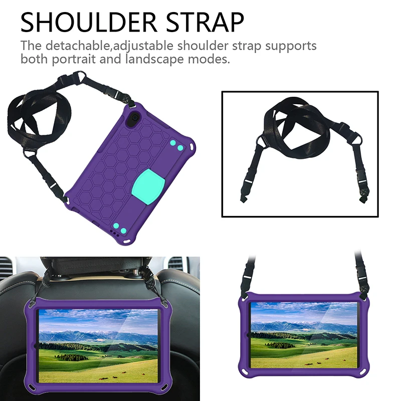 

Design for Kids Protective Cover for Samsung Galaxy Tab A 8.4 T307U T307 EVA Shockproof Case with Shoulder Strap