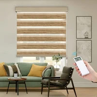 zebra blinds motorized deluxe faux linen 60 shading fabric remote electric roller blinds curtain for windows bedroom office