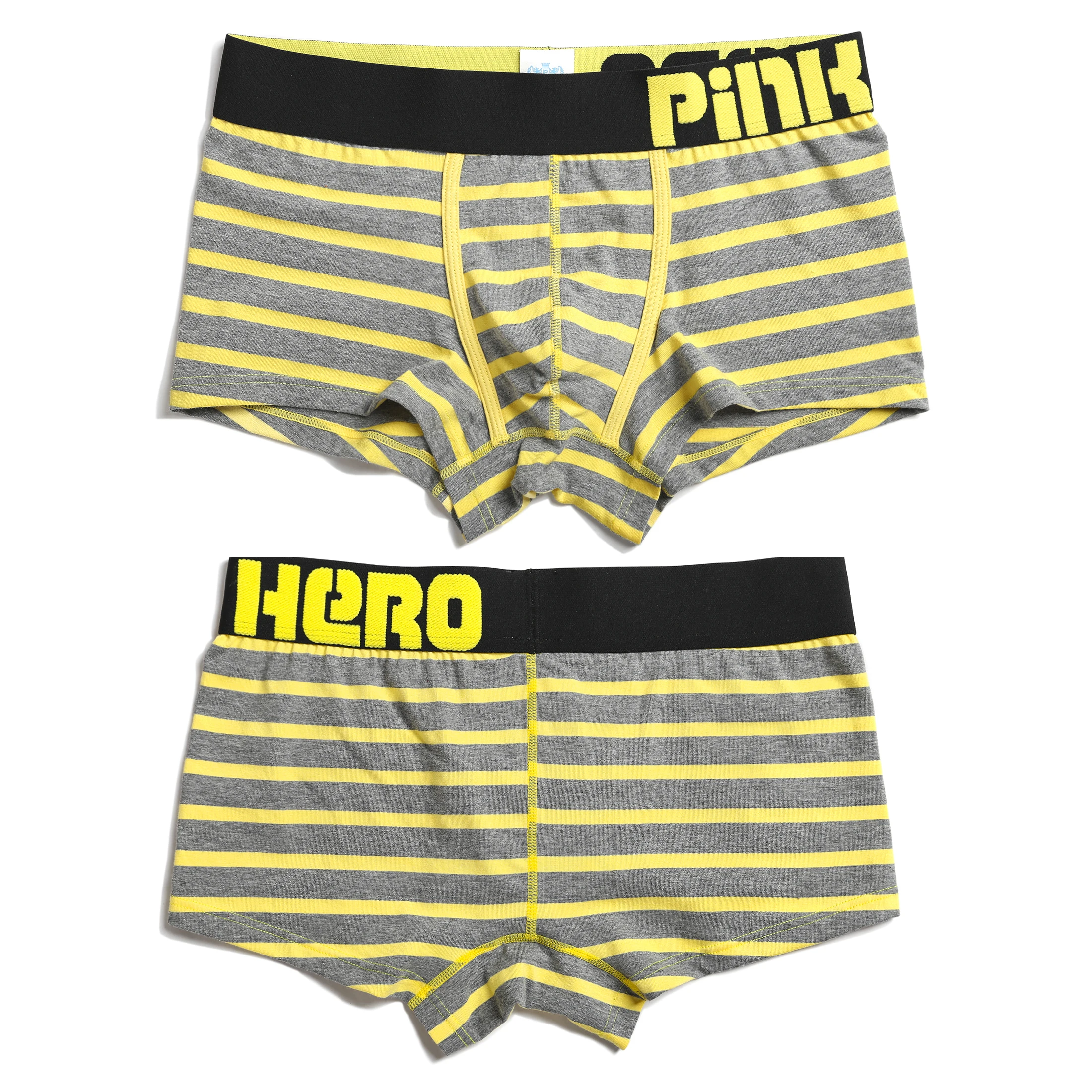 Хлопковое нижнее белье Pink Heroes мужские боксеры шорты Классические Полосатые
