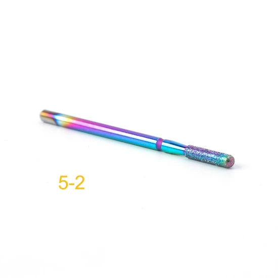 5-2 Diamond Cuticle Nail Drill Bits Milling Cutters Burr Files Manicure Pedicure Polish Removing Gel Electric Machine Tools TR1514-1 - Цвет: 5-2