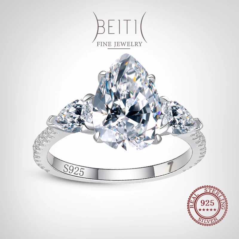 

Женское кольцо из серебра 925 пробы с прозрачным цирконием