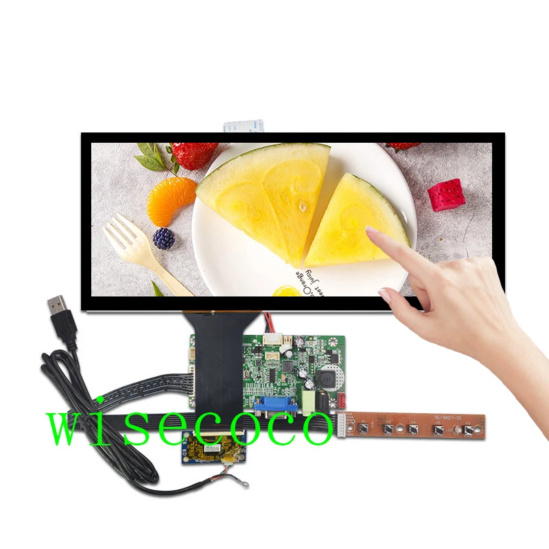 12," дюймовый 1920*720 ips HSD123KPW1-A30 lcd емкостной сенсорный VGA HDMI драйвер плата контроллера для автомобильного дисплея
