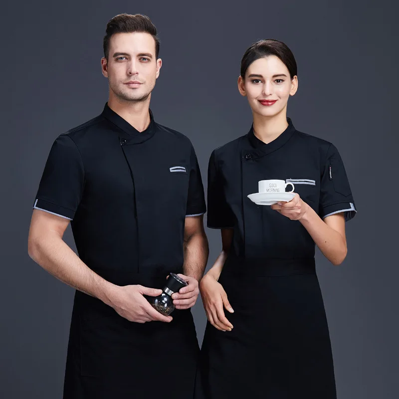 Униформа шеф повара для мужчин и женщин дышащая сетчатая форма с коротким