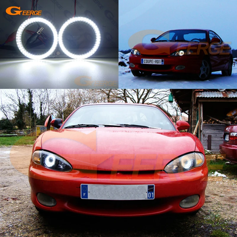 Для Hyundai Tiburon Coupe RD1 J2 F2 1996 1999 отличный ультра яркий SMD СВЕТОДИОДНЫЙ ангельские