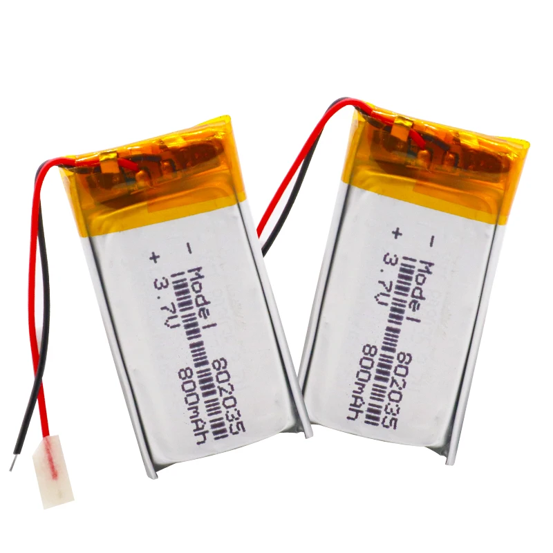 4 шт. высокое качество 3 7 V 802035 800mAh литий ионный полимерный литиевый аккумулятор