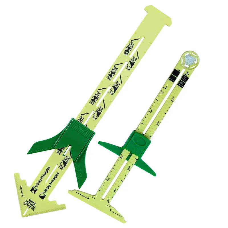 Новинка 2 шт. удобный скользящий калибр швейные измерительные инструменты