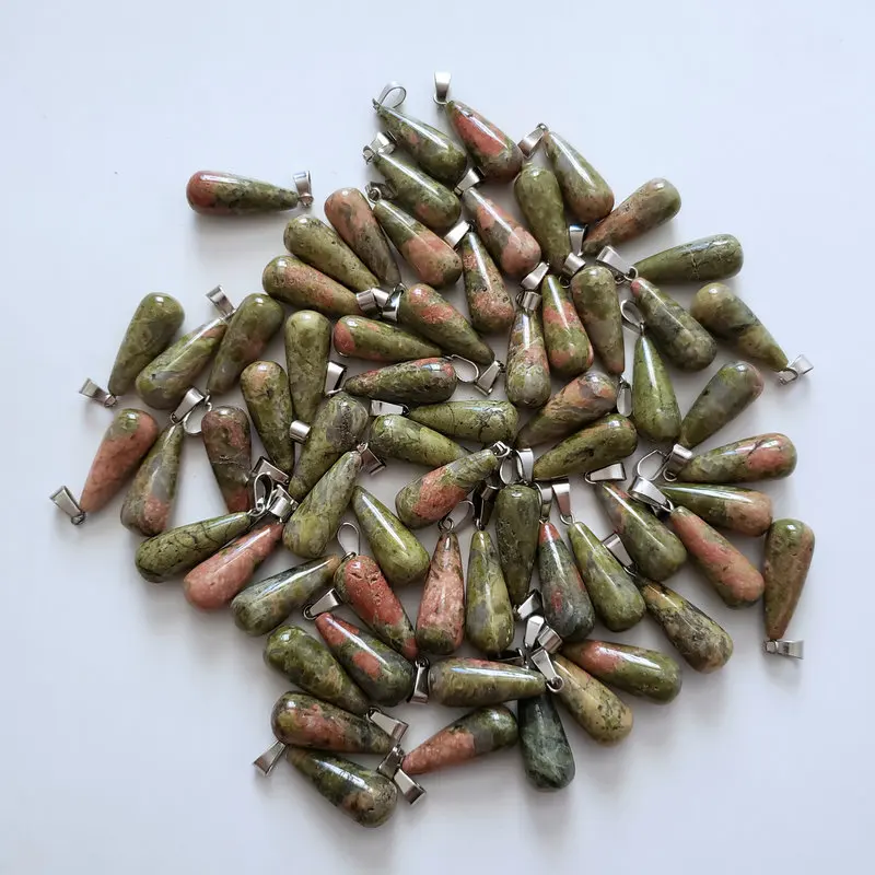 Оптовая продажа 50 шт. хит продаж модные смешанные Подвески из натурального камня