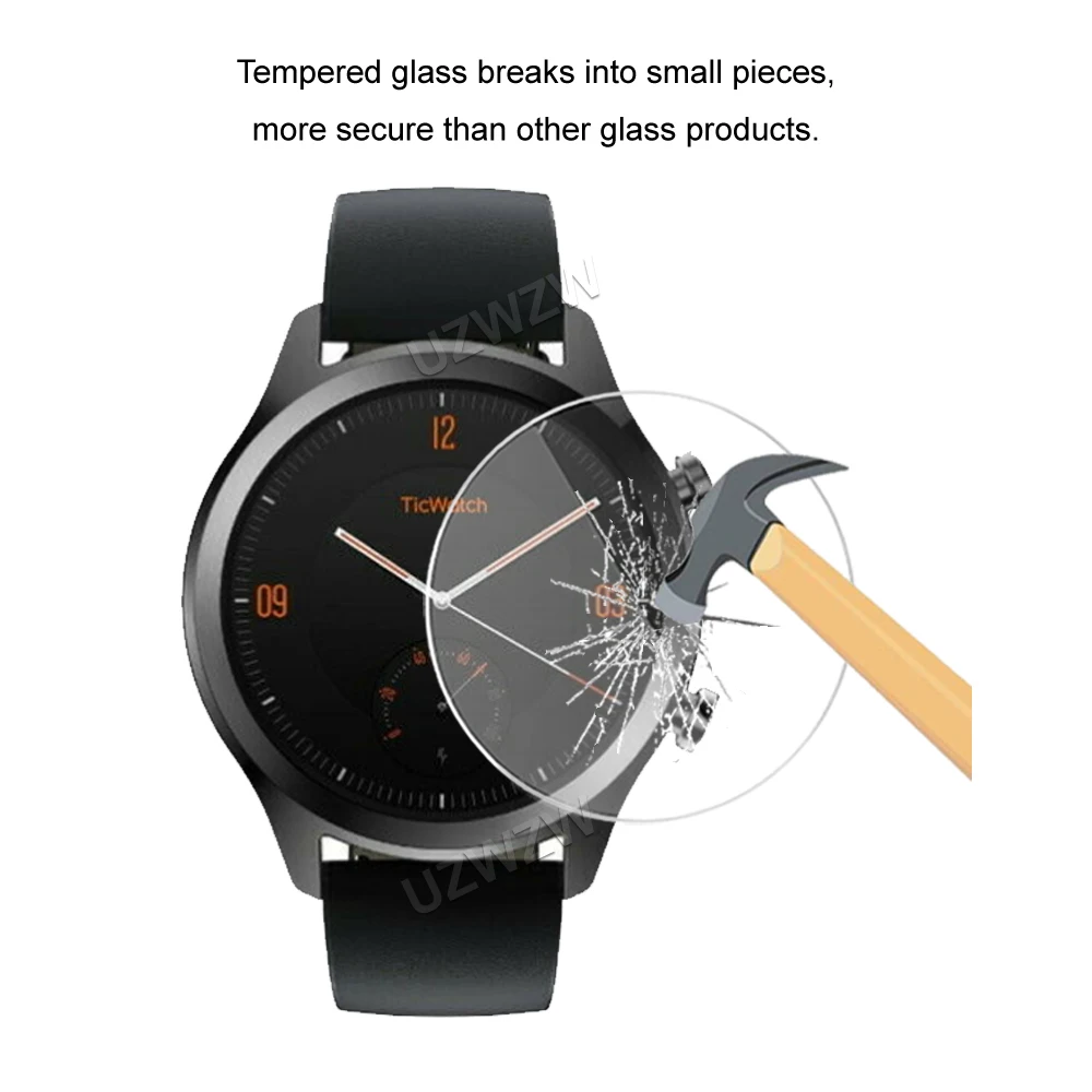 Защитная пленка для экрана из закаленного стекла TicWatch C2 E E2 GTX Pro 3 S2 HD Clear 2.5D 9H |