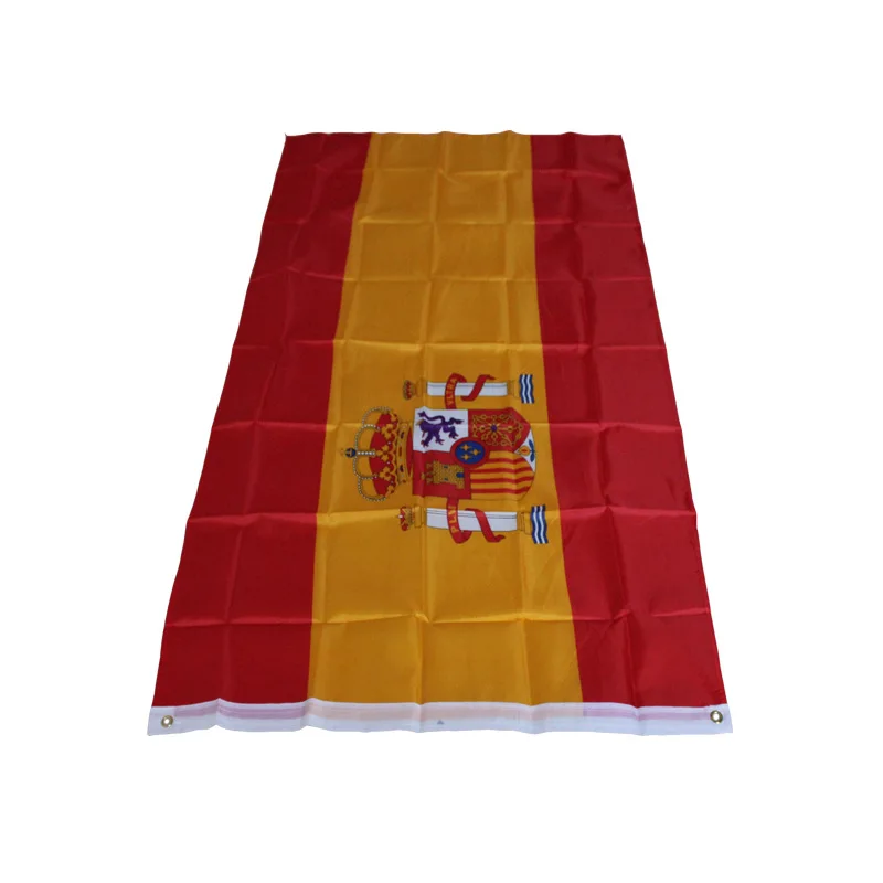 

1Pcs Spanish Flag Number4 Polyester Spanish Flag Banner National Flag Spanish Bunting
