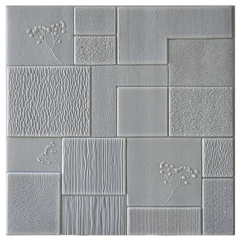 Light gray 3D наклейки на стену, толстая гостиная, стены, спальня, украшение, комната, моделирование, кирпичный узор, индивидуальность, креативный, анти-столкновения - Цвет: Light gray