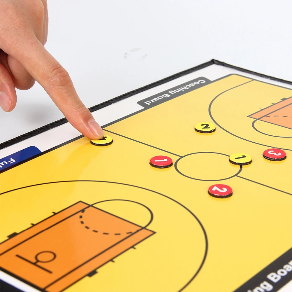 Портативная кожаная Магнитная Складная баскетбольная тактическая доска