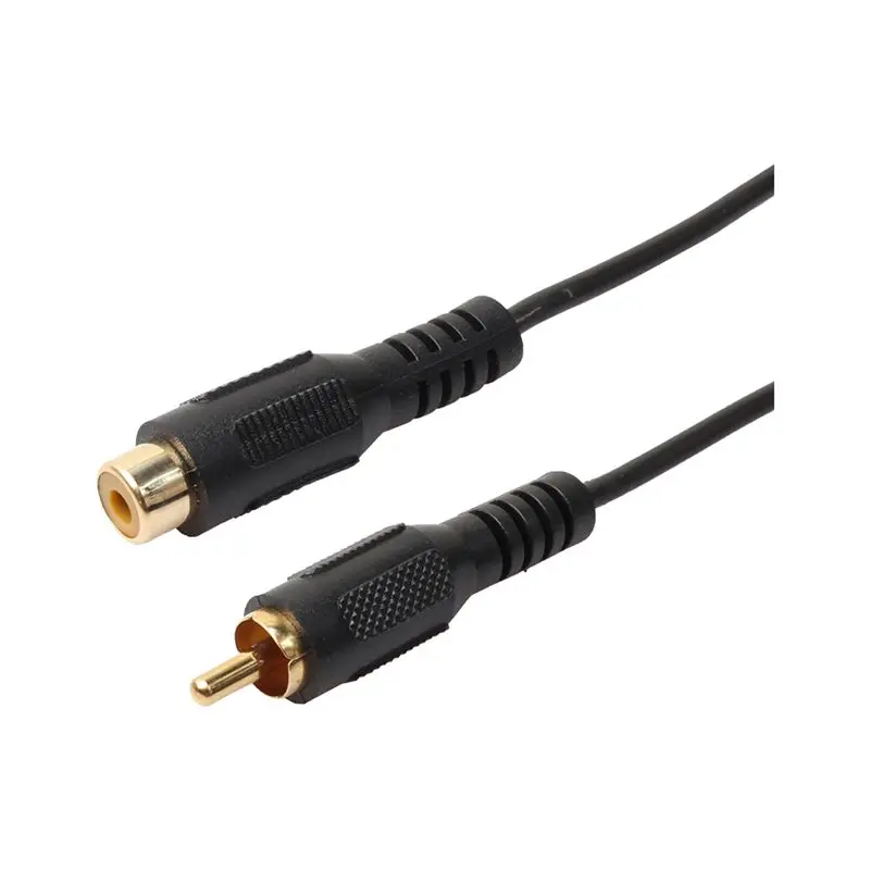 25ft 7 6 m одиночный RCA штекер Phono Jack для женского удлинителя o кабель позолоченный |