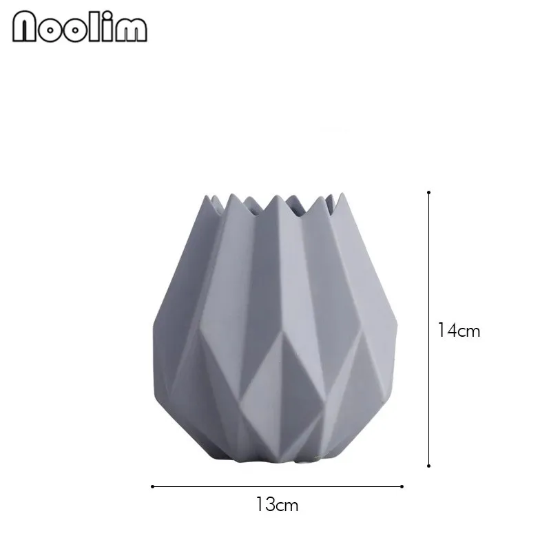 Керамическая ваза в скандинавском стиле оригами свадебный подарок украшение для