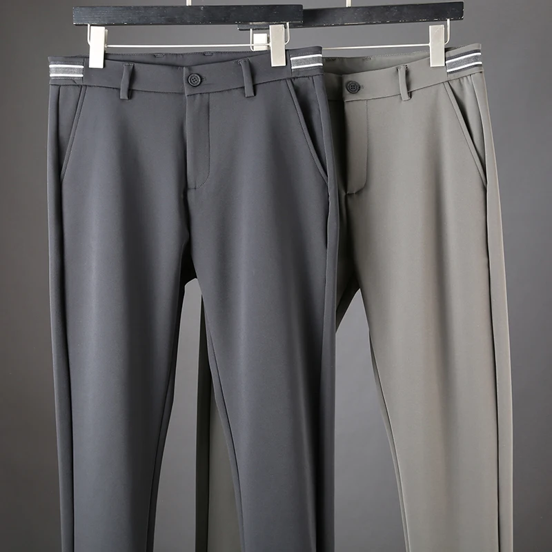 JSBD Новые повседневные брюки для мужчин деловые прямые свободные clash цветные