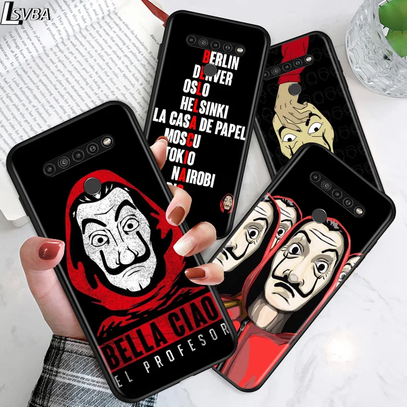

Money Heist House For LG G8 V30 V35 V40 V50 V60 Q60 K40S K50S K41S K51S K61 K71 K22 K31 K42 K92 ThinQ 5G Phone Case