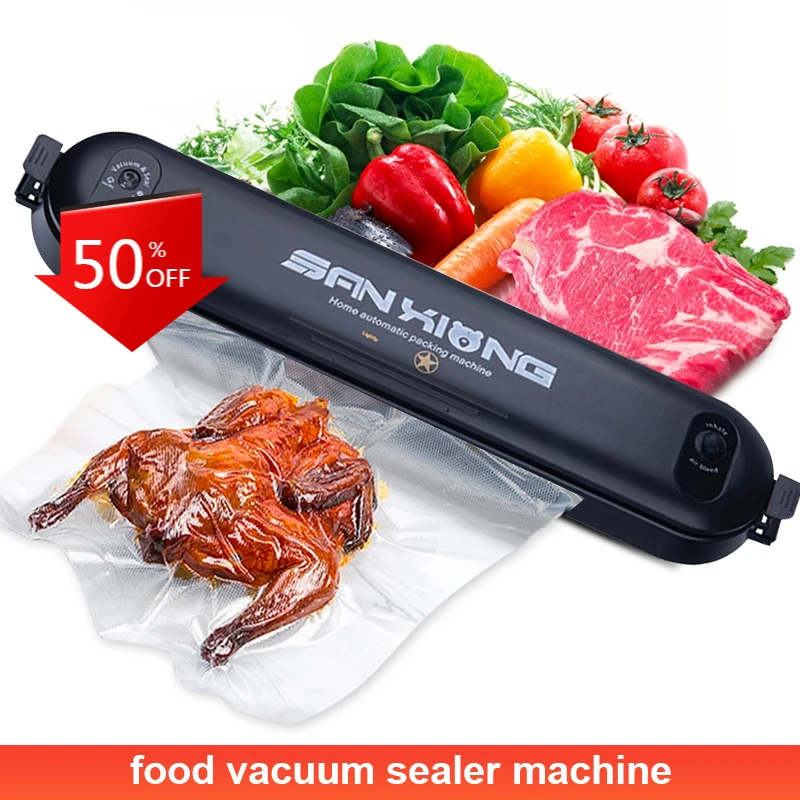 

Household Electric Vacuum Sealer Packaging Machine for Home Kitchen Including 5pcs Food Saver Bag Commercial Vacuum Food CF39