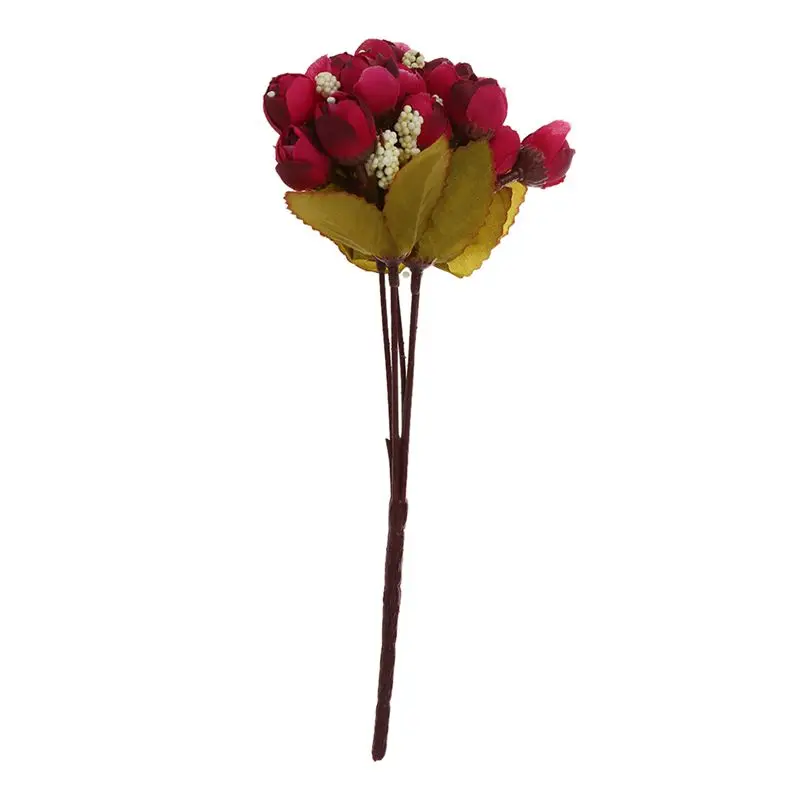 Искусственный цветок из шелковой ткани 15 головок мини-фотообои для свадебных