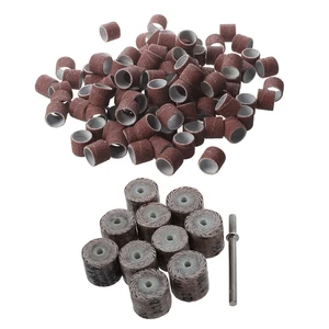 GTBL 12x14x3 мм 120-зернистая щетка шлифовальный инструмент откидной круг (10 шт.) и 100 шт. 12 дюйма набор шлифовальных лент с 2 шлифовальными барабанами Ma